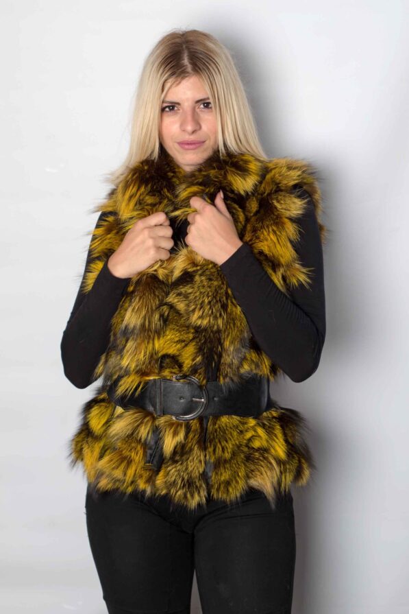 Vest fox Yellow-Black
