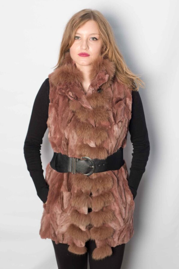 Vest fox apple pink