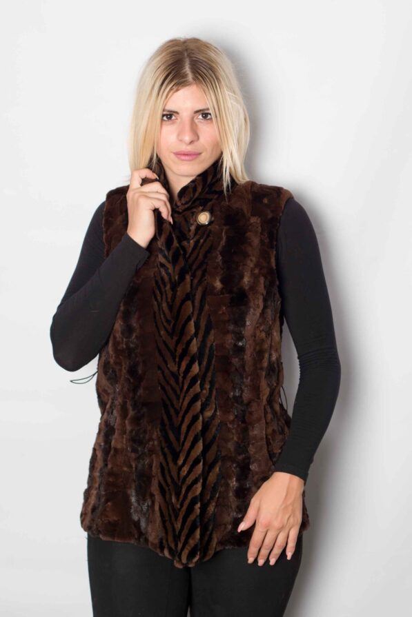 Vest mink brown
