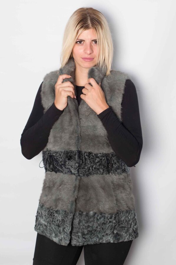 Vest mink grey