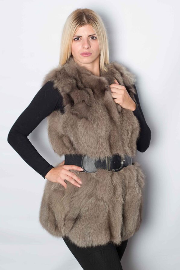 Vest fox olive-grey