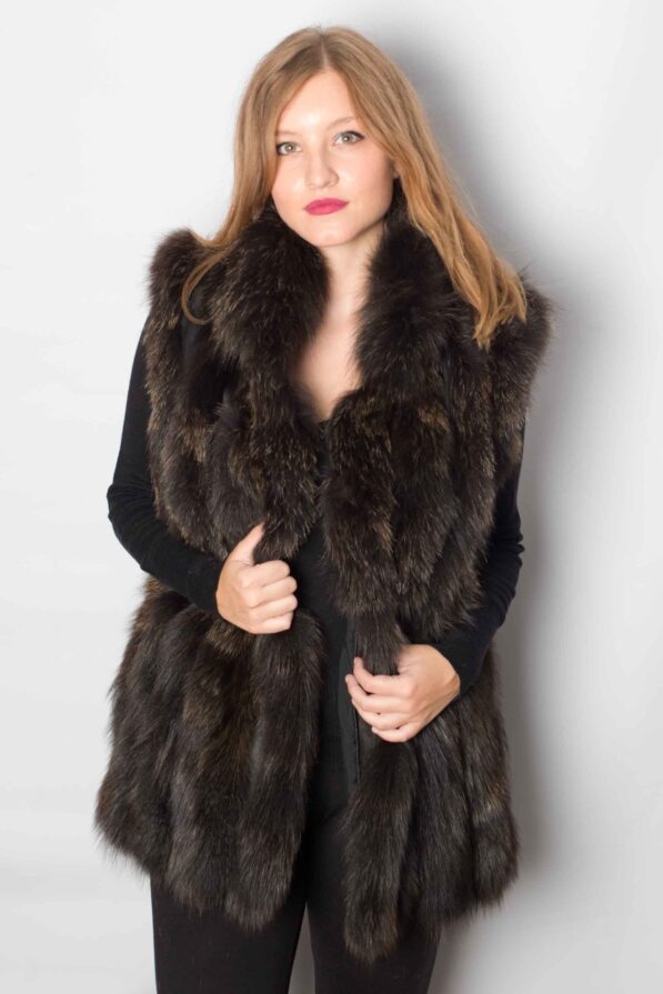 Vest fox blue-black