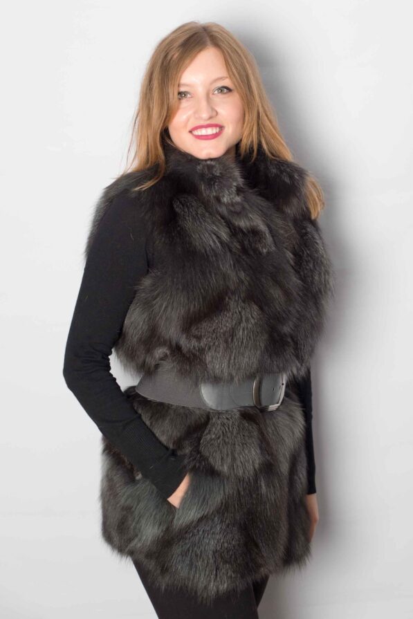 Vest silverfox olive-grey