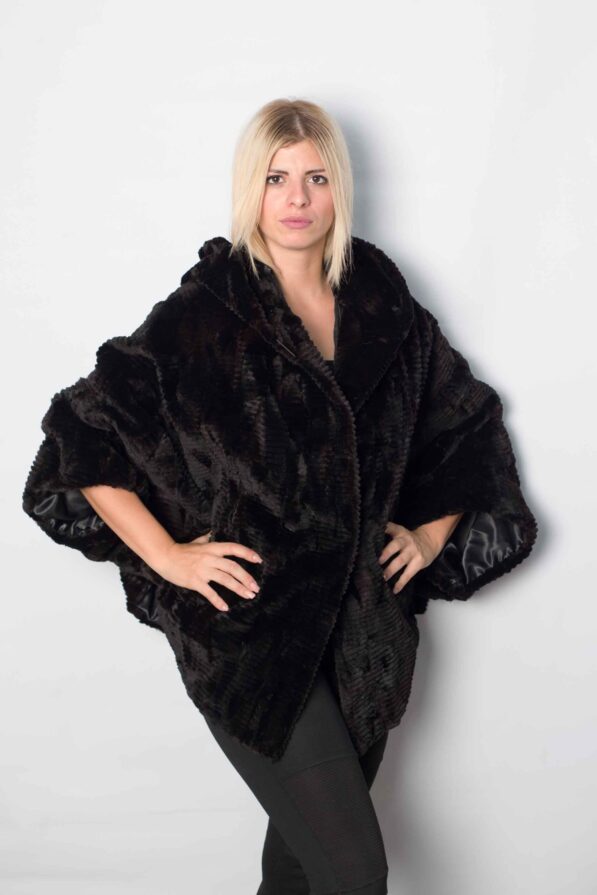 Cloak mink black