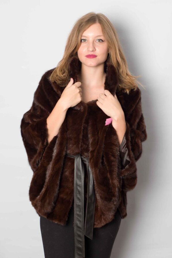 Cloaks mink brown-congac
