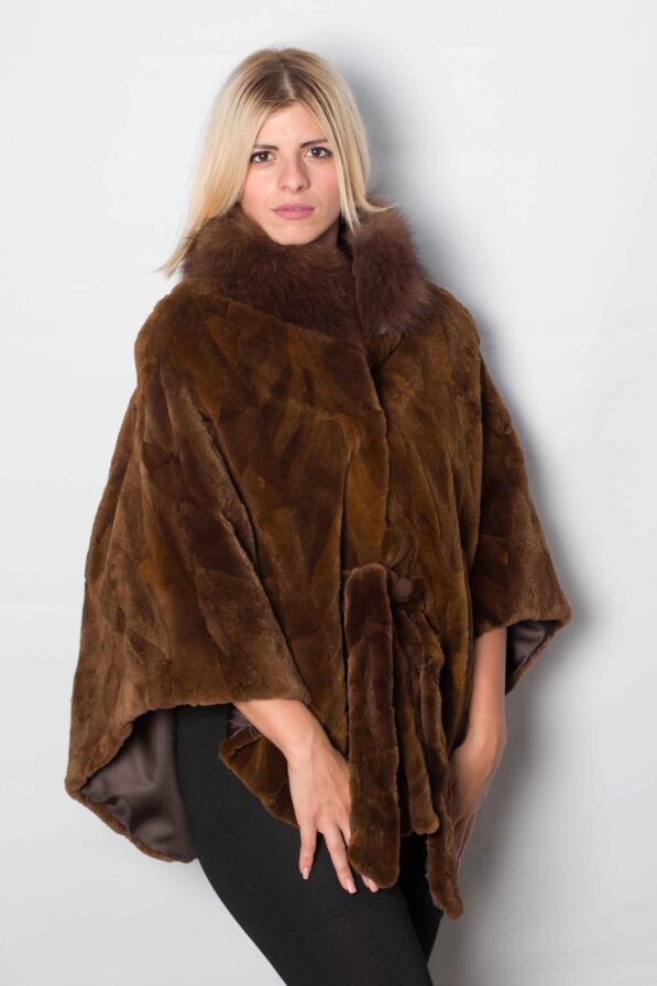 Cloaks mink brown-camel