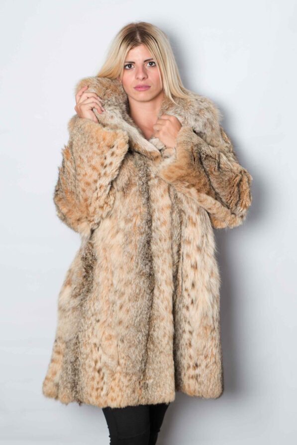 Coat lynx natural colour