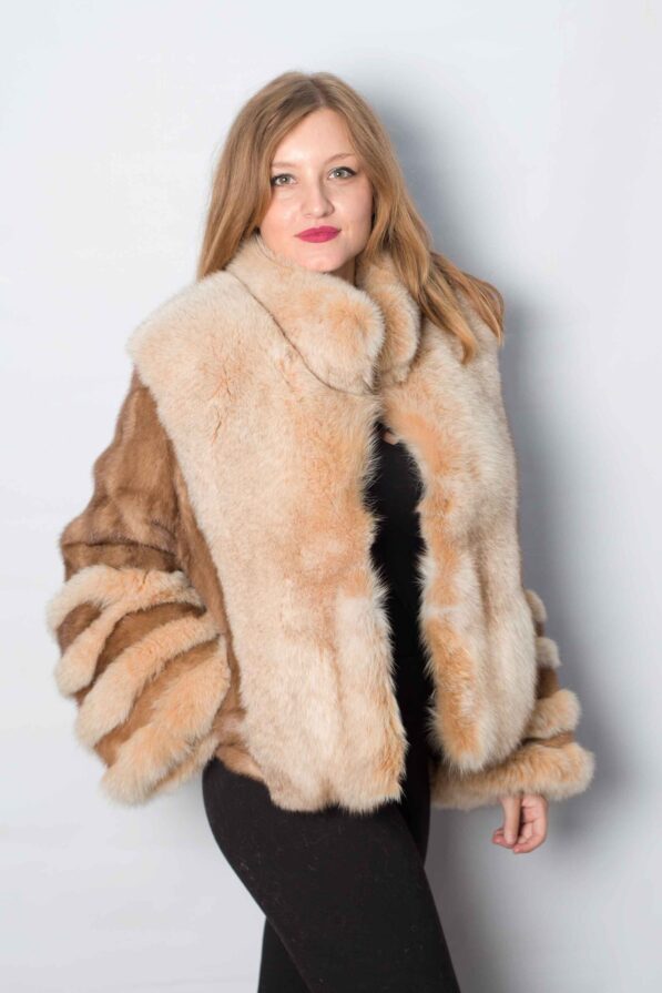 Coat mink pastel