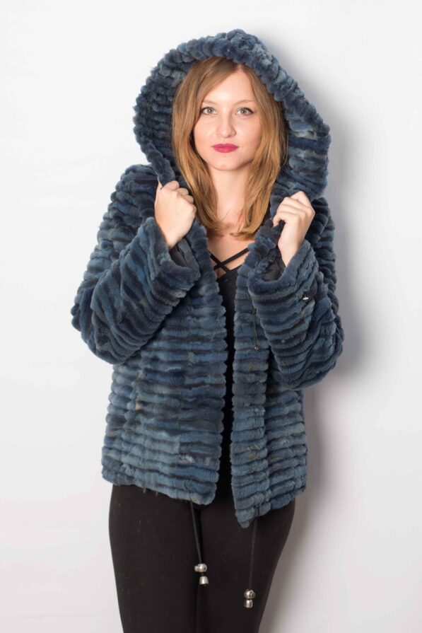 Mink blue coat laser