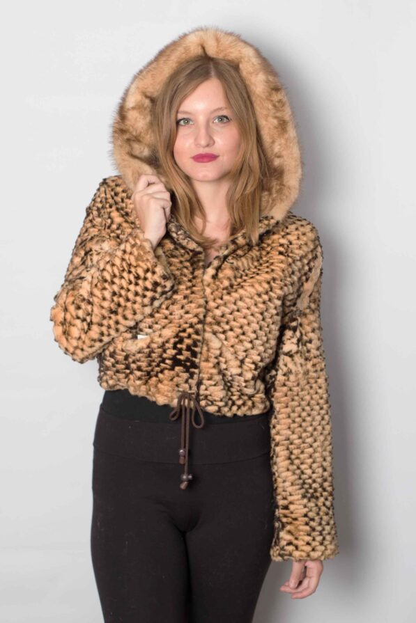 Rex beige-black coat
