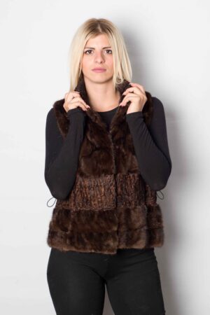 Vest mink brown