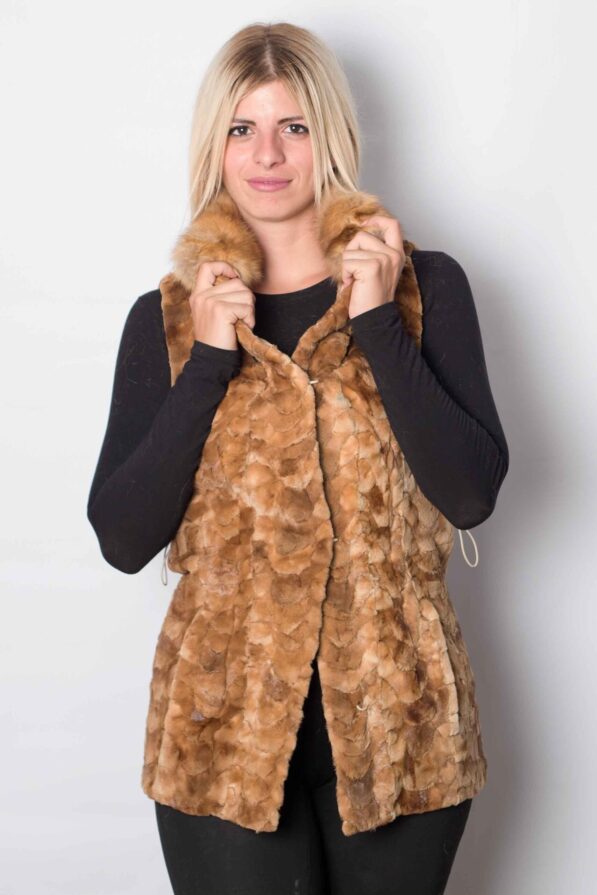 Vest mink light-beige
