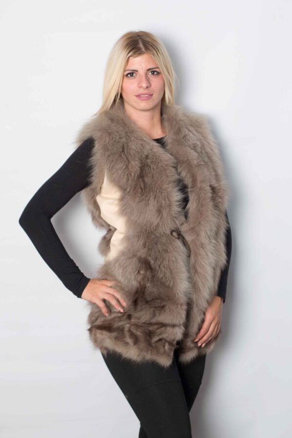 Vest fox grey-beige